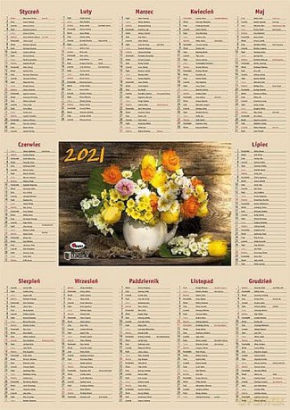 Kalendarz 2021 Listkowy KL AWM [KALENDARZ]