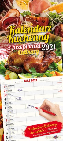 Kalendarz 2021 paskowy Kuchenny z przepisami KPD-3 [KALENDARZ]