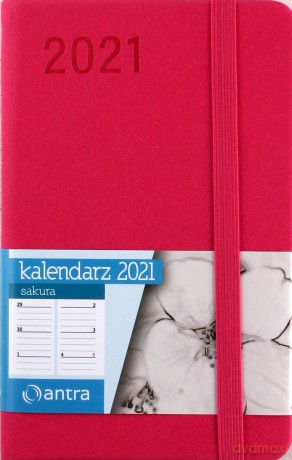 Kalendarz 2021 Sakura A6 różowy TDW [KALENDARZ]