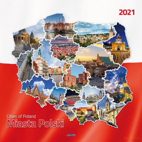 Kalendarz 2021 ścienny Miasta Polski KD-16 [KALENDARZ]