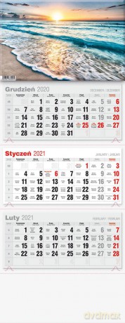 Kalendarz 2021 trójdzielny KTL2021-13 [KALENDARZ]