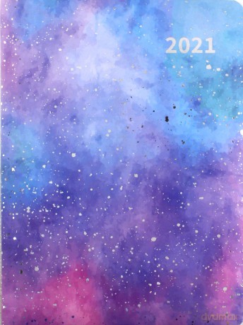 Kalendarz 2021 tygodniowy B6 Wszechświat [KALENDARZ]