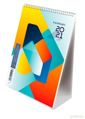 Kalendarz 2021 ze spiralką pion B6 MiP [KALENDARZ]