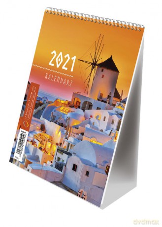 Kalendarz 2021 ze spiralką pionowy B6 MiP [KALENDARZ]