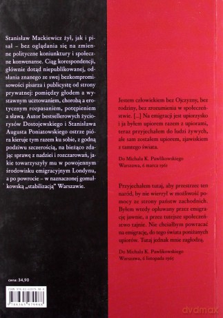 Odsłony Cata. Stanisław Mackiewicz w listach - Stanisław Cat-Mackiewicz [KSIĄŻKA]