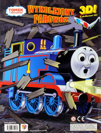 Tomek i Przyjaciele Wykolejony Parowóz + Okulary 3D [KSIĄŻKA]
