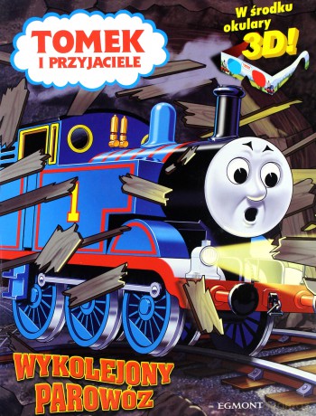 Tomek i Przyjaciele Wykolejony Parowóz + Okulary 3D [KSIĄŻKA]