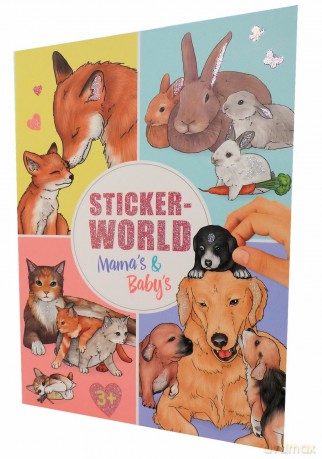 Zestaw z naklejkami Dress Me Up mama& Baby Animal 11403A [Zabawki]