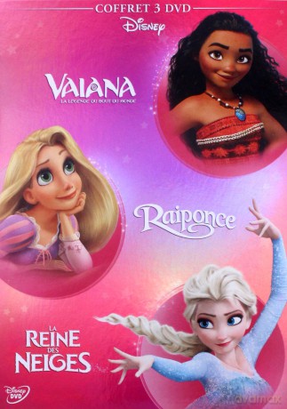 Moana / Tangled / Frozen (Vaiana: Skarb oceanu / Zaplątani / Kraina lodu) (Disney) [BOX] [3DVD]