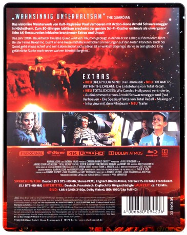Total Recall (Pamięć absolutna) (steelbook) [Blu-Ray 4K]+[2xBlu-Ray]