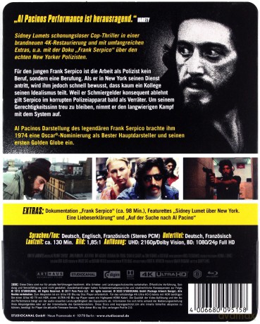 Serpico (steelbook) [Blu-Ray 4K]+[Blu-Ray]