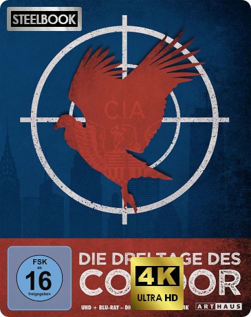 Three Days of the Condor (Trzy dni Kondora) (steelbook) [Blu-Ray 4K]+[Blu-Ray]