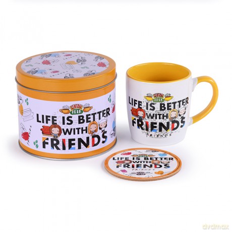 Friends: Life's Better With Friends (Kubek, podstawka i puszka)