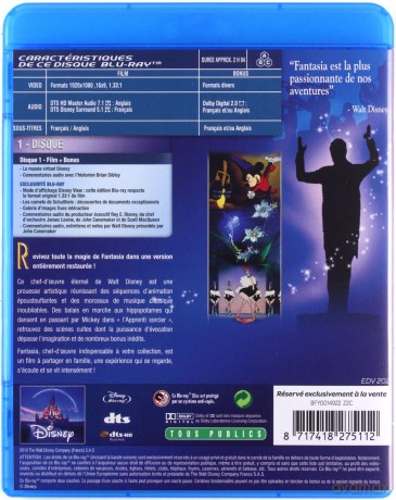Fantasia (Fantazja) (Disney) [Blu-Ray]