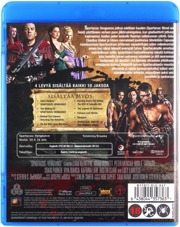 Spartacus: Vengeance Season 2 (Spartakus: Krew i piach) [4xBlu-Ray]