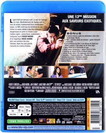 007 James Bond Octopussy (Ośmiorniczka) [Blu-Ray]