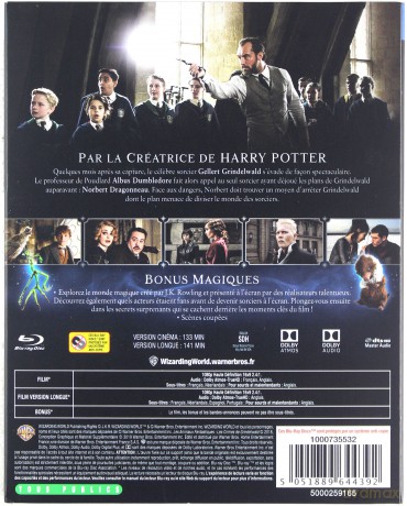 Fantastic Beasts: The Crimes of Grindelwald (Fantastyczne zwierzęta: Zbrodnie Grindelwalda) [Blu-Ray]