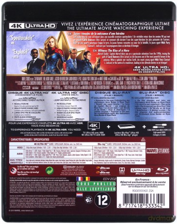Captain Marvel (Kapitan Marvel) [Blu-Ray 4K]+[Blu-Ray]