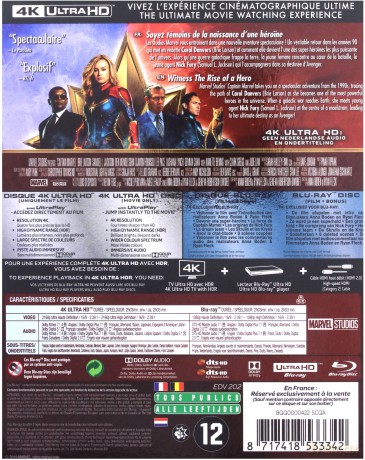 Captain Marvel (Kapitan Marvel) [Blu-Ray 4K]+[Blu-Ray]