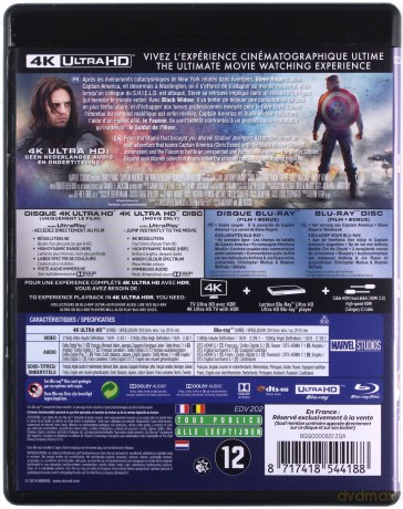 Captain America: The Winter Soldier (Kapitan Ameryka: Zimowy żołnierz) [Blu-Ray 4K]+[Blu-Ray]
