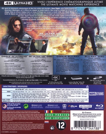 Captain America: The Winter Soldier (Kapitan Ameryka: Zimowy żołnierz) [Blu-Ray 4K]+[Blu-Ray]