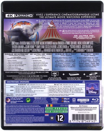 Dumbo [Blu-Ray 4K]+[Blu-Ray]