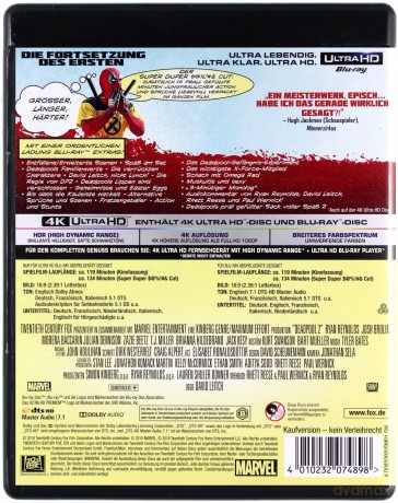 Deadpool 2 [2xBlu-Ray 4K]+[2xBlu-Ray]