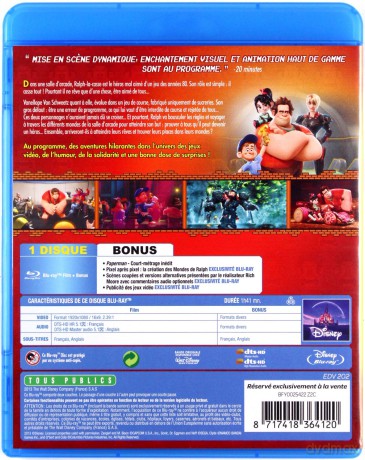 Wreck-It Ralph (Ralph Demolka) (Disney) [Blu-Ray]