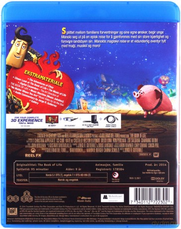 Księga życia [Blu-Ray 3D]+[Blu-Ray]