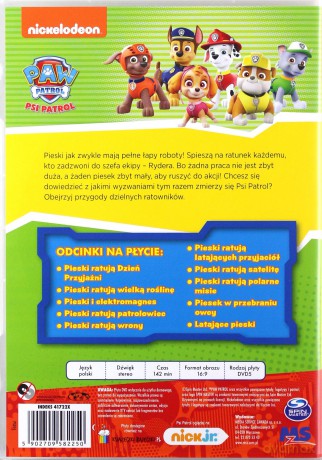 Psi Patrol. Pieski Ratują Dzień Przyjaźni [DVD]