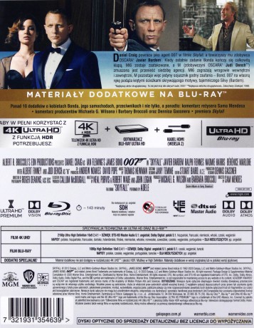007 James Bond Skyfall [Blu-Ray 4K]+[Blu-Ray]
