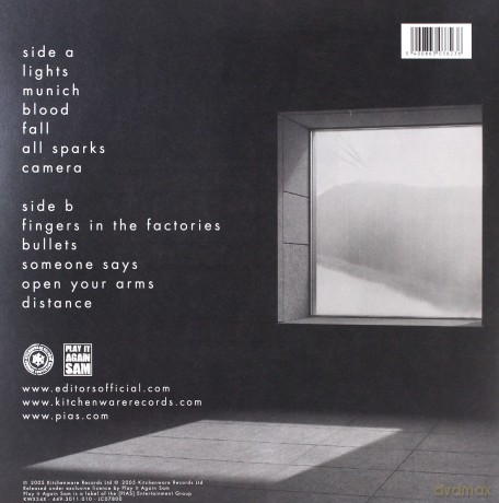 Editors: The Back Room 15 Anniversary Edition (White) [Winyl]