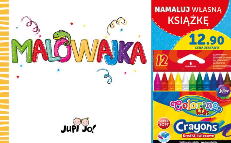 Malowajka. Komplet z kredkami świecowymi - Milena Machocka [KSIĄŻKA]