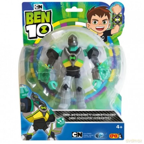 Ben 10 figurka podstawowa z akcesoriami 13 cm OMNI Wstrząśnięty Diamentogłowy [FIGURKA]