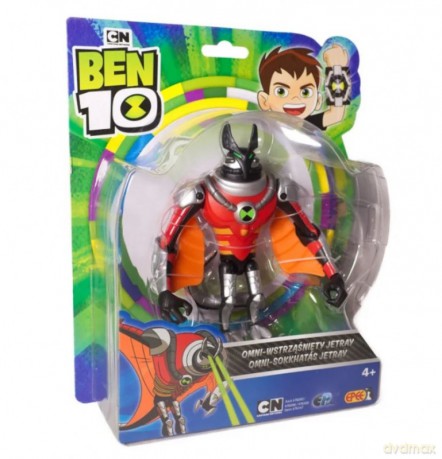 Ben 10 figurka podstawowa z akcesoriami 13 cm OMNI Wstrząśnięty Jetray [FIGURKA]