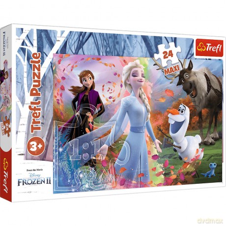 TREFL 24 el. W poszukiwaniu przygód Frozen 2 [PUZZLE]