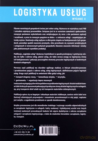Logistyka usług [KSIĄŻKA]