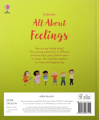 My First Book All About Feelings - Felicity Brooks, Frankie Allen [KSIĄŻKA]