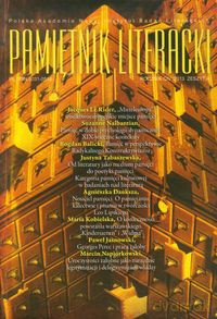Pamiętnik Literacki 4/2013 [KSIĄŻKA]
