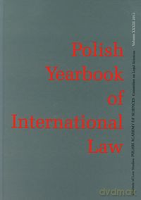 Polish Yearbook of International Law Tom XXXIII [KSIĄŻKA]
