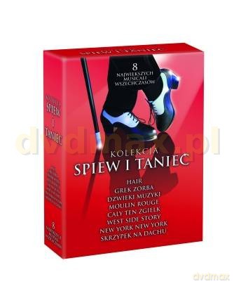 Kolekcja Śpiew i Taniec: West Side Story / Grek Zorba / Dźwięki muzyki / Skrzypek na dachu / New York, New York / Hair / Cały ten zgiełk / Moulin Rouge! BOX [8DVD]