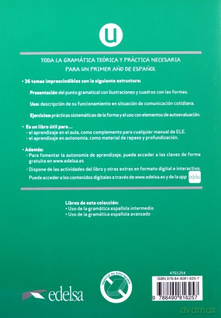 Uso de la gramatica espanola elemental + klucz online - Francisca Castro [KSIĄŻKA]