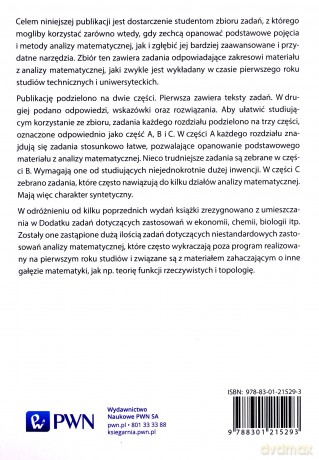 Zbiór zadań z analizy matematycznej - Józef Banaś, Stanisław Wędrychowicz [KSIĄŻKA]
