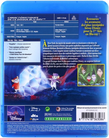 The Rescuers (Bernard i Bianka) (Disney) [Blu-Ray]