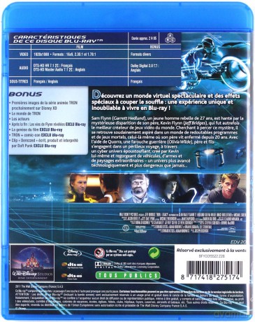 Tron (Tron: Dziedzictwo) (Disney) [Blu-Ray]