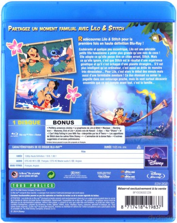 Lilo & Stitch (Disney) [Blu-Ray]