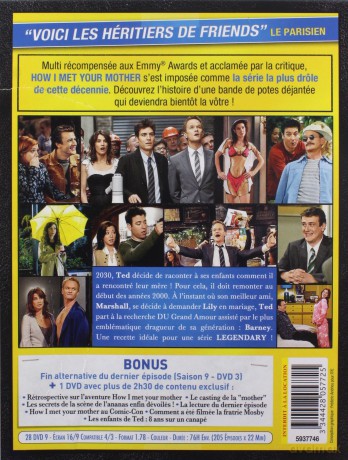 How I Met Your Mother Season 1-9 (Jak poznałem waszą matkę) [BOX] [28DVD]
