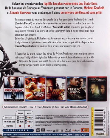 Prison Break Season 1-5 (Skazany na śmierć) [26xBlu-Ray]
