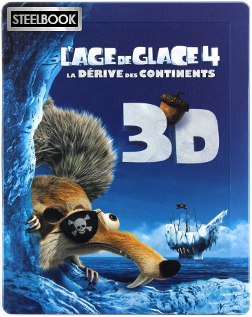 Ice Age: Continental Drift (Epoka Lodowcowa 4: Wędrówka kontynentów) (steelbook) [Blu-Ray 3D]+[Blu-Ray]+[DVD]