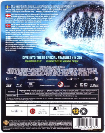 The Meg (steelbook) [Blu-Ray 3D]+[Blu-Ray]